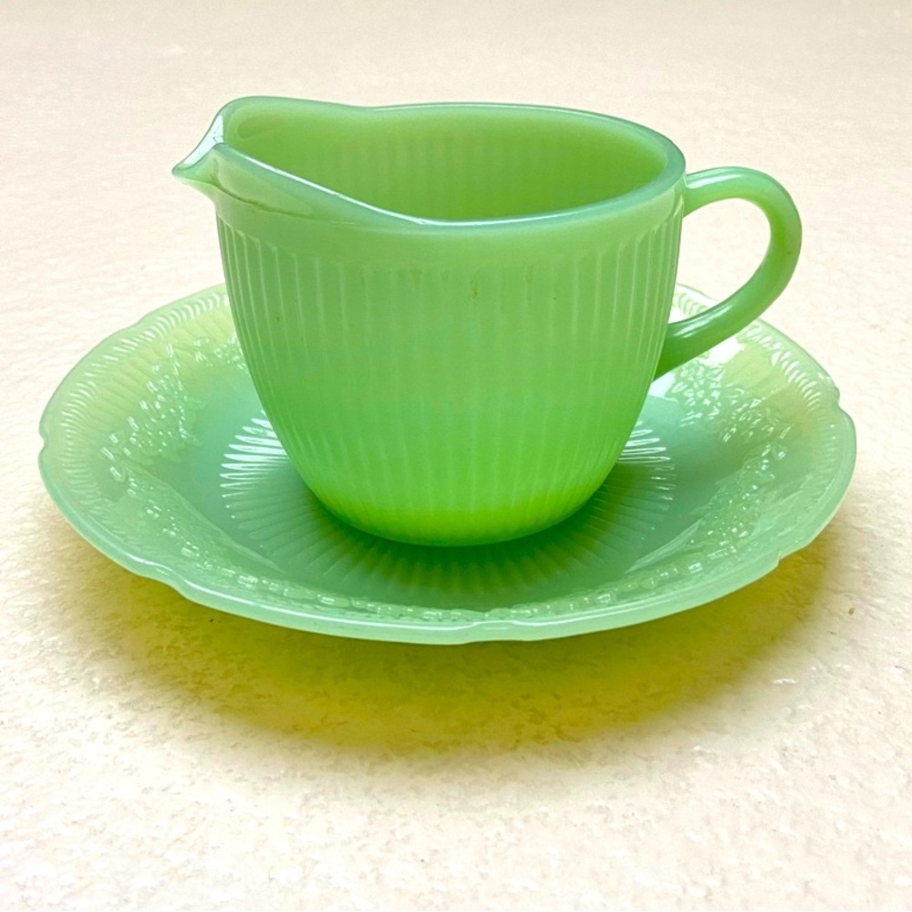 Fire King Jadeite Cup Saucer